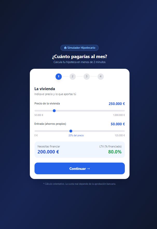 calculador de hipotecas